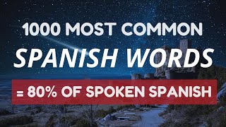 1000 Most Common Spanish Words with pronunciation and translation ✌