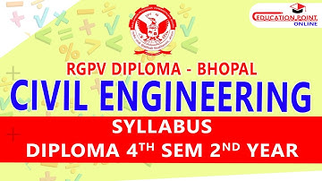 Civil Engineering RGPV Diploma 4th Sem 2nd Year Syllabus & Class Announcement