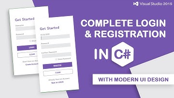 How to Create Complete Login and Registration System (Multiple Accounts) in C# 2020 | C# Tutorial
