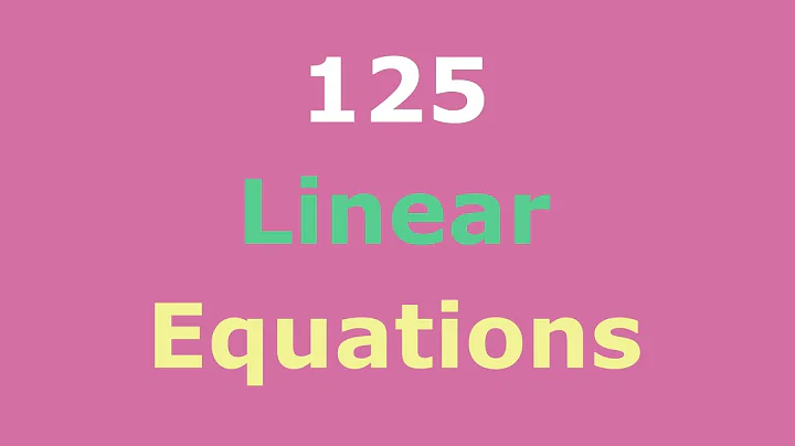 125 Fully Solved Linear Equations and Inequalities | Practice Solving Linear Equations/Inequalities