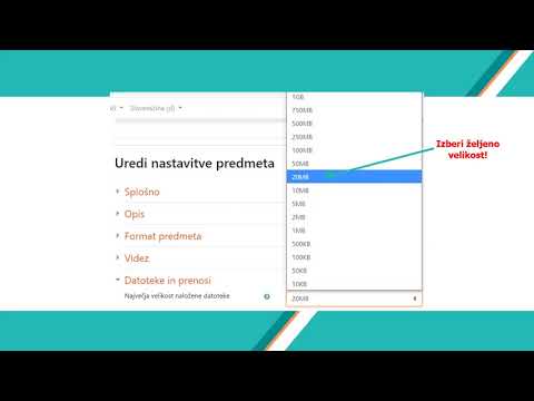 Video: Kako Nastaviti Velikost Datoteke