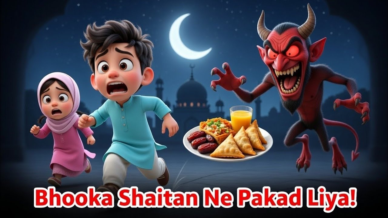 Bhooka Shaitan 😈 👻 😱 | Funny Ramadan Story for Kids