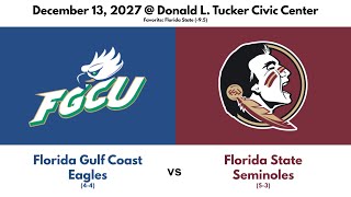 Florida Gulf Coast Eagles vs Floridat State Seminoles | Dec 13, 2027