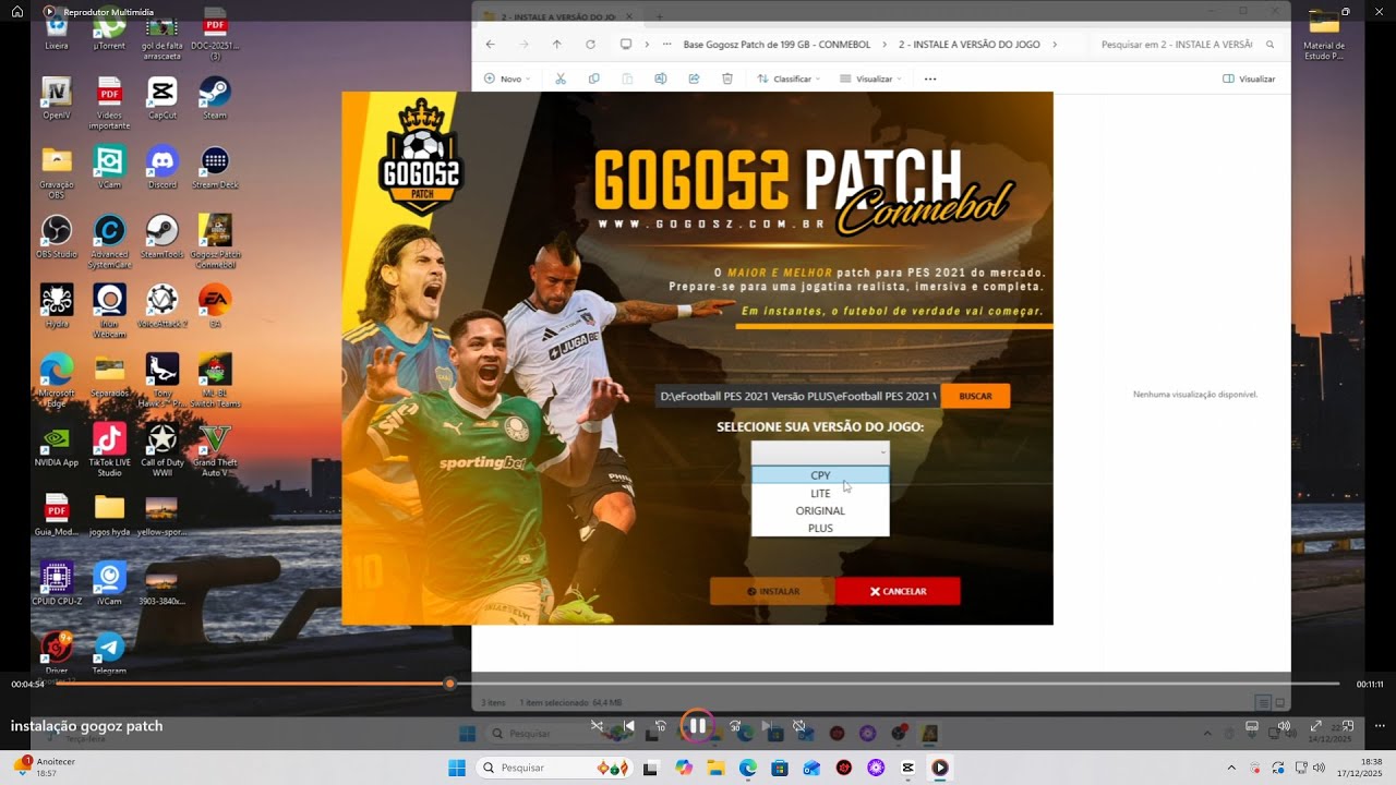 COMO INSTALAR O GOGOSZ PATCH NO PES 2021 | ATUALIZADO 2025