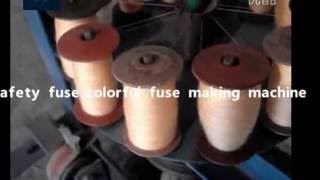 Safety fuse and colorful fuse machine