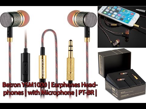 Betron YSM1000 | Earphones Headphones | Microphone | PT-BR | Review