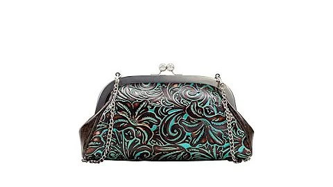 Patricia Nash Mia Leather Frame Satchel