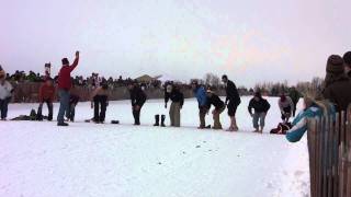 barefoot race at the cutter races