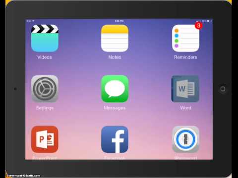 Vidéo: Analogique De Microsoft Office Pour IPad