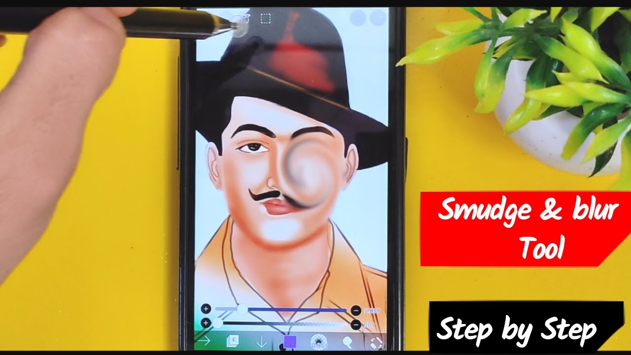 How to Use Smudge Tool Step by Step [ ibispaint ] How to Blend In