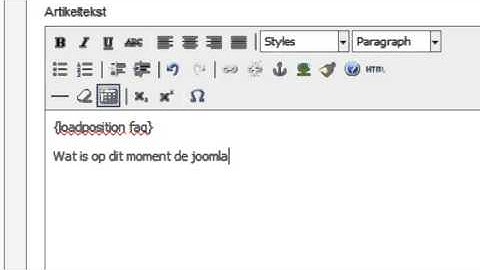 faq op je joomla site