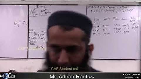 CAF 05 | FAR II | LECTURE # 17 B |BY SIR ADNAN RAUF | SEPTEMBER 2024 ATTEMPT