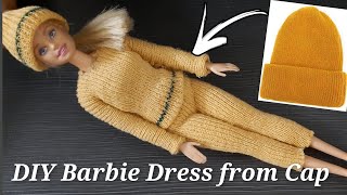 DIY Barbie Doll Dress from Cap : Barbie Doll Dresses : Barbie Clothes