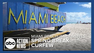 Spring Break Is Curfewed In Miami Beach, Hoping To Lessen Violence