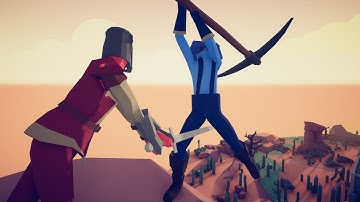 Cliff fight! | Miner Vs Every Units Totally Accurate Battle Simulator - (TABS)