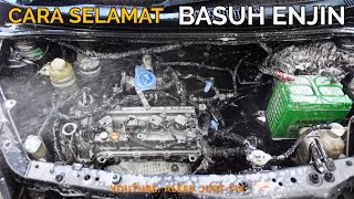 CARA SELAMAT BASUH ENJIN BERSIH & BERKILAT | KORANG PATUT TRY