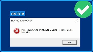 How to Fix GTA 5 Err No Launcher Please Run Grand Theft Auto V Using Rockstar Games Launcher (2025)