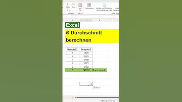 Durchschnitt in Excel berechnen 🤠 mit der Mittelwert Formel und als Magic Trick - super easy