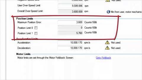 AKD Limit Setting | Kollmorgen | 2 Min of Motion