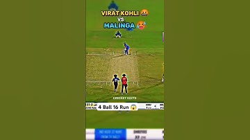 Virat Kohli vs Malinga 🥵 | 4 Ball 16 Run 😱 | #shorts #shortsfeed #shortvideo #cricket #viratkohli