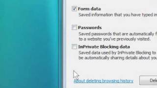How to delete browsing history and cookies in Windows 7
