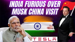 Musk's Visit To China Was A Much-Needed Win For Tesla - But India Is Mad