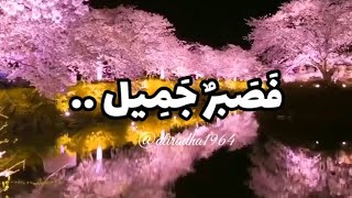 فصبر جميل والله المستعان ..