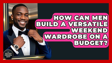 How Can Men Build A Versatile Weekend Wardrobe On A Budget? - The Sharp Dressed Gent