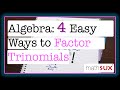 Algebra Factoring Methods Quiz