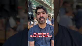 PhD positions at University of Auckland admission australia