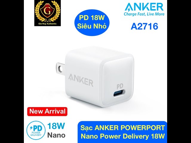 Sạc ANKER PowerPort Nano Power Delivery 18W - A2716