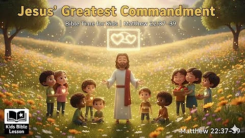Jesus’ Greatest Commandment | Bible Time for Kids | Matthew 22:37–39