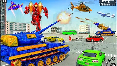 Us Army Tank Transform Robot Battle War Shooting Car  Games Android GamePlay