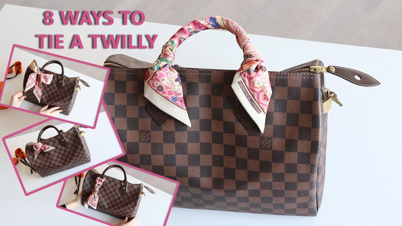 Serao Dalat - How to tie a Twilly on your bag handle? Follow these simple  steps: 1) Spread the Twilly fabric out to make it flat and remove wrinkles.  2) Fold the