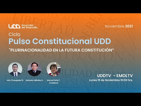 Ciclo Pulso Constitucional UDD | Plurinacionalidad en la futura Constitución | Sesión especial