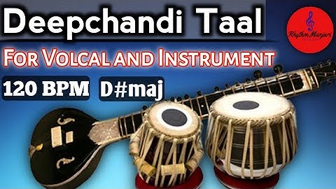 Deepchandi Taal Loop | Type 3I For Vocal or Instrument Practice #tabla_loops #rhythm_manjari