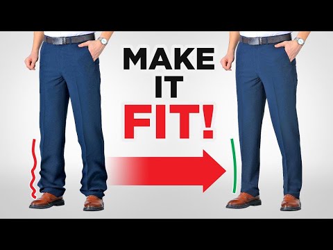 How To Tailor Pants Without Sewing Machine // Tapering & Hemming DIY
