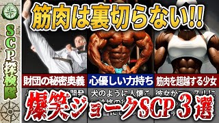 【ゆっくりSCP解説】筋肉は全てを解決する！ジョークSCP3選【SCP-710-JP-J財団神拳, SCP-999-JP-Jマスター・くすぐりオバケ, SCP-357-JP-Jマッチョが売りの少女】