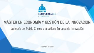 La teoría del Public Choice y la política Europea de innovación