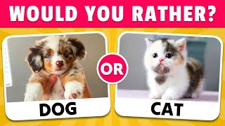 Would You Rather...? 😱 ANIMALS Edition 🐱🐶🫏#jayshivshankar