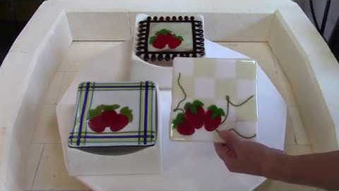 Strawberries as seen in Fused Art Design with Lisa Vogt video