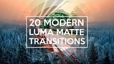 20 Modern Luma Matte Transitions | Motion Graphics - Videohive template