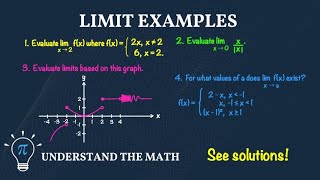 How to Evaluate Limits of Functions (Step-by-Step Examples) | Calculus 1