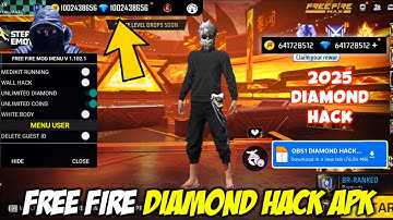 FREE FIRE DIAMOND 💎 HACK ||  UNLIMITED DIAMOND SCRIPT MOD APK 2025 || FREE FIRE NEW MOD MENU OB51