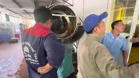 Test máy rửa dược liệu cho công ty dược Hoa Linh | Máy rửa dược liệu lồng quay 1 tấn/h