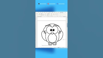 Tạo tập tô màu ngay trong Word - Tự học Word - thanhviet0101 #shorts