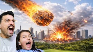 Dev Meteor Şehre Düştü Her Şey Yok Oldu