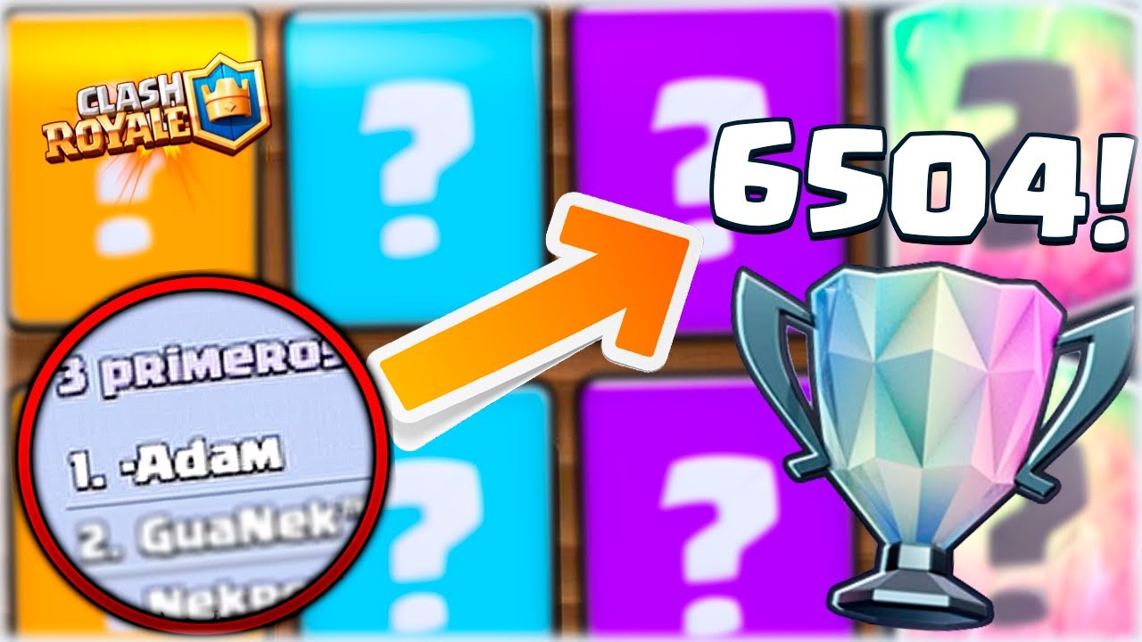 vlogs in spanish ¡¿ CON QUE LLEGÓ EL TOP 1 MUNDIAL A 6500 COPAS ?! - Clash Royale [WithZack]