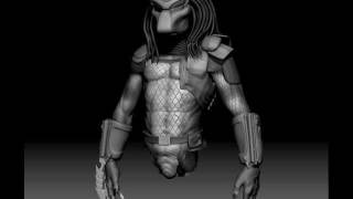 Predator - Zbrush 3D Model Turntable