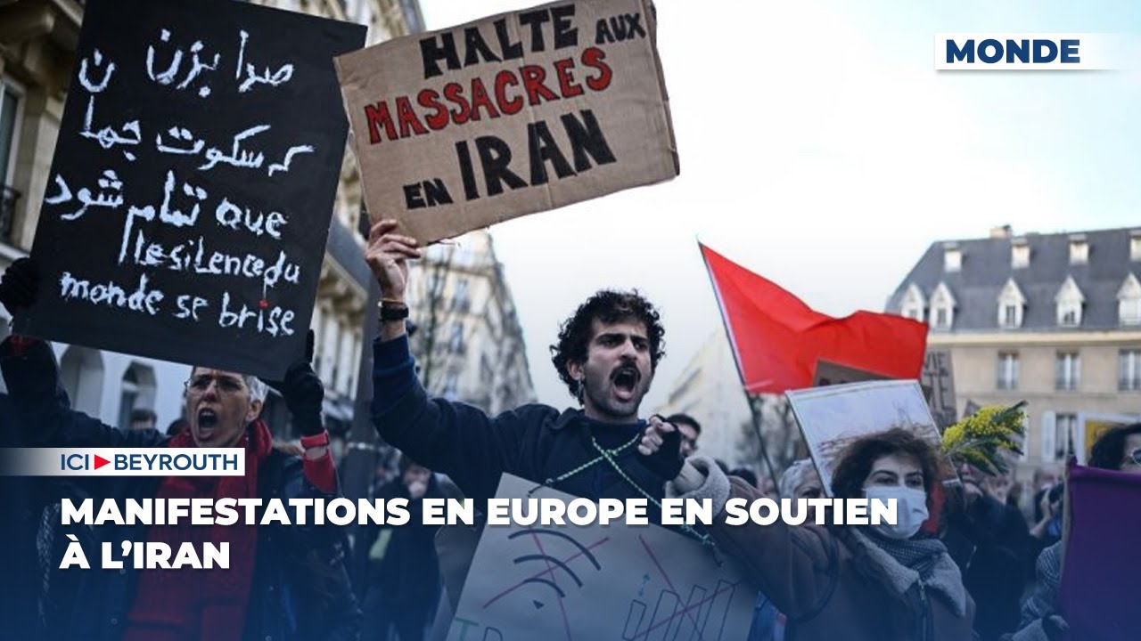 Manifestations en Europe en soutien à l’Iran